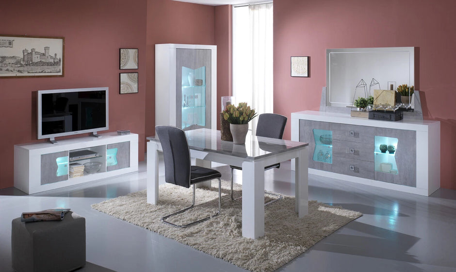 Las Vegas Grey/White Italian Lounge/Living Room Furniture From San Martino