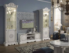 New Stunnung Greta Italian Beautiful TV Cabinet White/Silver Chrome Tutto Mobili