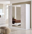 Luxury Vanessa Italian 4 Door Wardrobe Bedroom Set Modern Design Xmas Discount