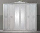 Luisa Walnut Luxury High Gloss Italian 6 Door Bedroom Set Now £1099 (RRP £1599)