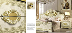 Luxury Leonardo Italian Bedroom Furniture set Ivory-Gold Camel Group-OFFER £2699