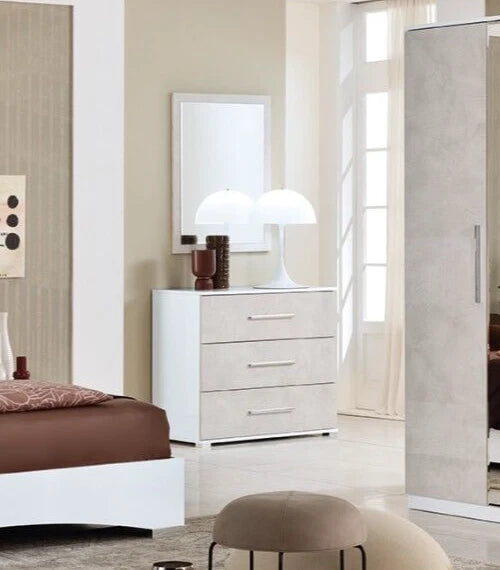 Luxury Vanessa Italian 4 Door Wardrobe Bedroom Set Modern Design Xmas Discount
