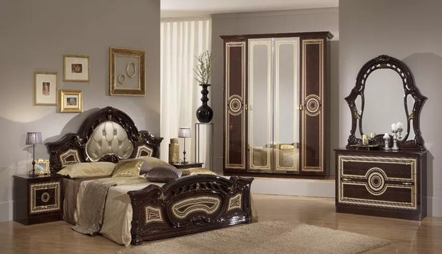 Ben Company Sara 4 Doors Italian High Gloss Padded Headboard Bedroom Set £1899