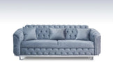 Almira Stunning Chesterfield Plush Velvet Deep Button Design Exclusive Sofa set