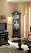 Betty Italian Black-Gold Single/Corner Door Vitrine Luxury Furniture Ben Company