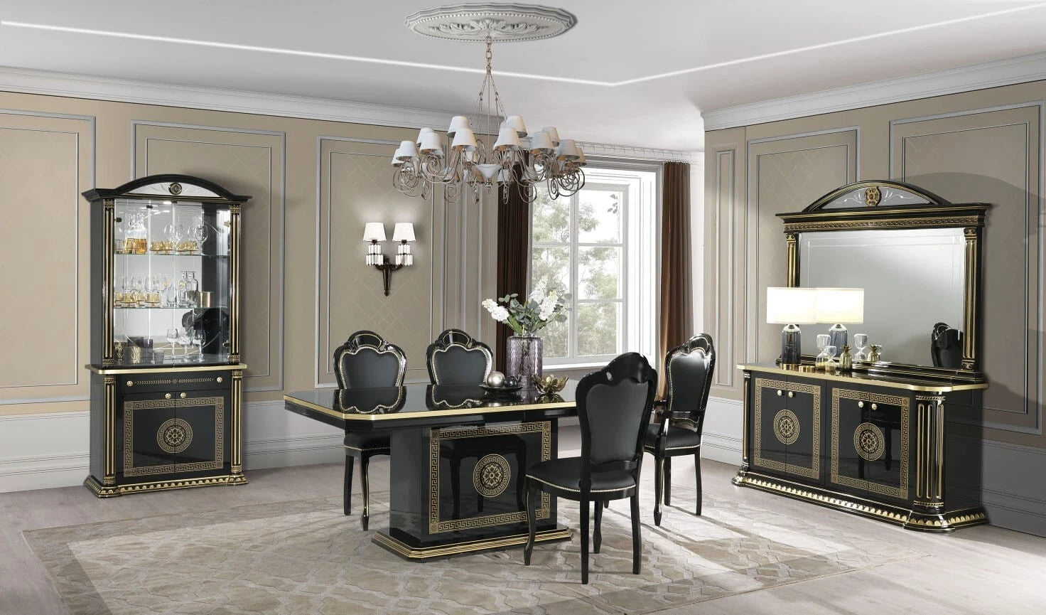 New Aurora Italian High Gloss Single Doors Cabinet / Vitrine H2O Design