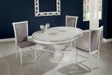 New Design Aurora Large Ext-Dining +6 Chairs Grey / Silver by H2O Design