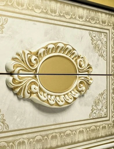 Luxury Leonardo Italian Bedroom Furniture set Ivory-Gold Camel Group-OFFER £2699