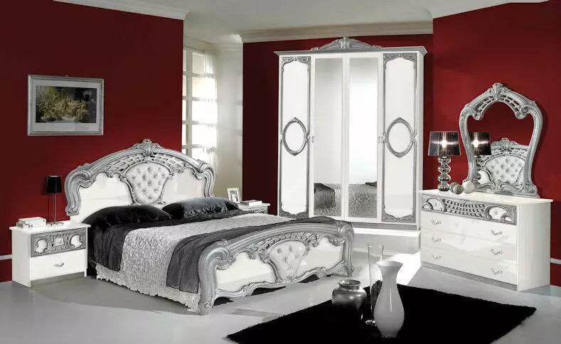 Original Italian Sibila Luxury High Gloss 4Doors Bedroom Set OFFER NOW £999