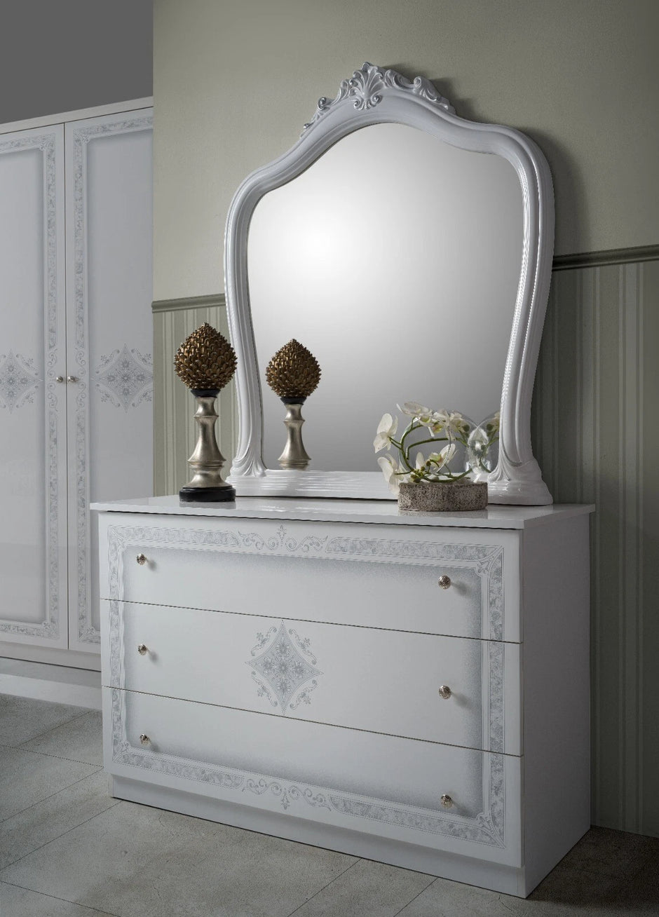 Luisa Walnut Luxury High Gloss Italian 6 Door Bedroom Set Now £1099 (RRP £1599)