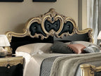 Borocco Luxury Italian 4 Doors Bedroom Set In Black & Gold by Camel Group Italy