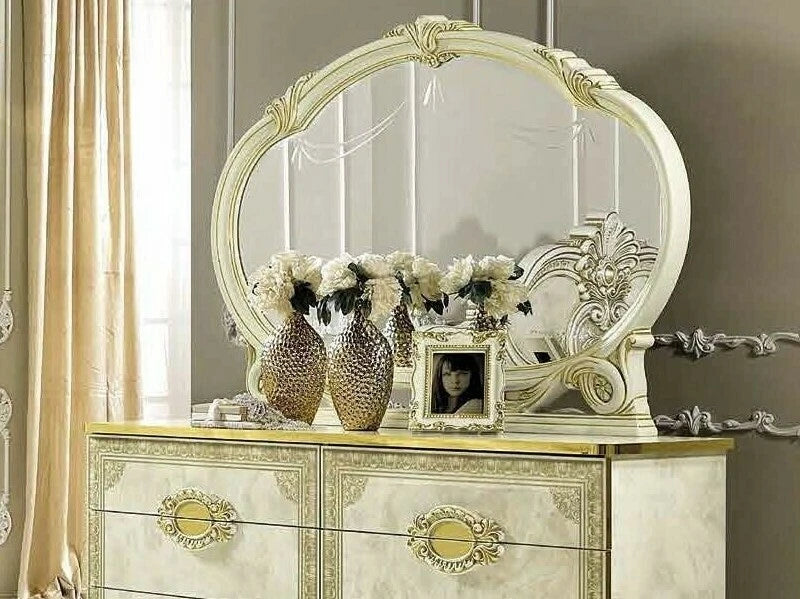 Leonardo Italian Ivory/Gold Bedroom Set or Separatly Items by Camel Group Italy