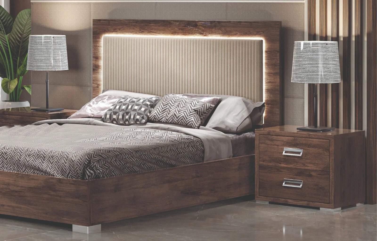 New Luxury Bella White Italian Bedroom Set + 4 Door Wardrobe H2O Design £1849