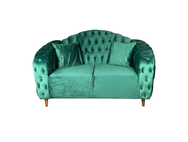 New Dora Chesterfield Plush Velvet Sofa Deep Button Design Exclusive Sofa