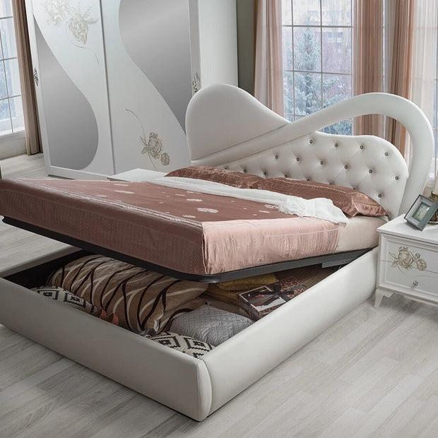 Beautiful Modern Peona Italian Bedroom Set STORAGE + LARGE SLIDING WARDROBE