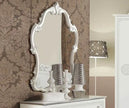 Stunning Greta White/Silver Finish Bedroom Set with 4 Door Wardrobe Tuttomobili